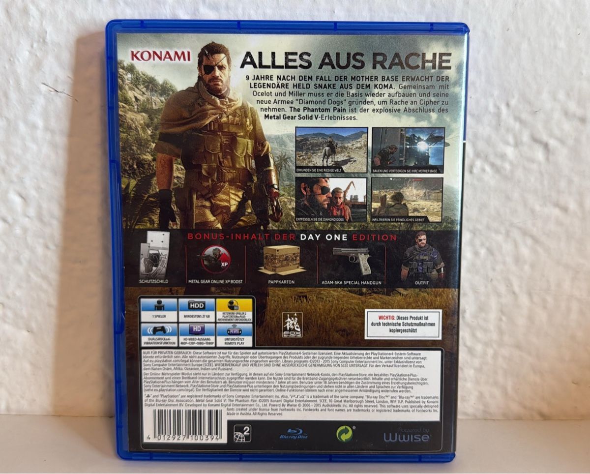 Sony Giochi: Metal Gear Solid V: The Phantom Pain - PS4/PS5 Game – Usato da Ehrendingen venduto da bubulence 1