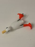 Topwater Kunstköder Ente 9cm weiss fischen angeln