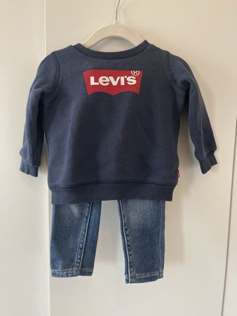 Levi’s Set 9 Monate 74 cm Jeans und Sweatshirt