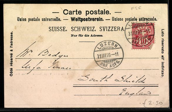 Cartoline postali: Luzern, Stadtansicht mit Kapellbrücke u – Usato da Berlin venduto da bartko-reher 1