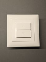 UP-Storenschalter 1K  Feller EdizioDue Weiss / Abdeckung Neu