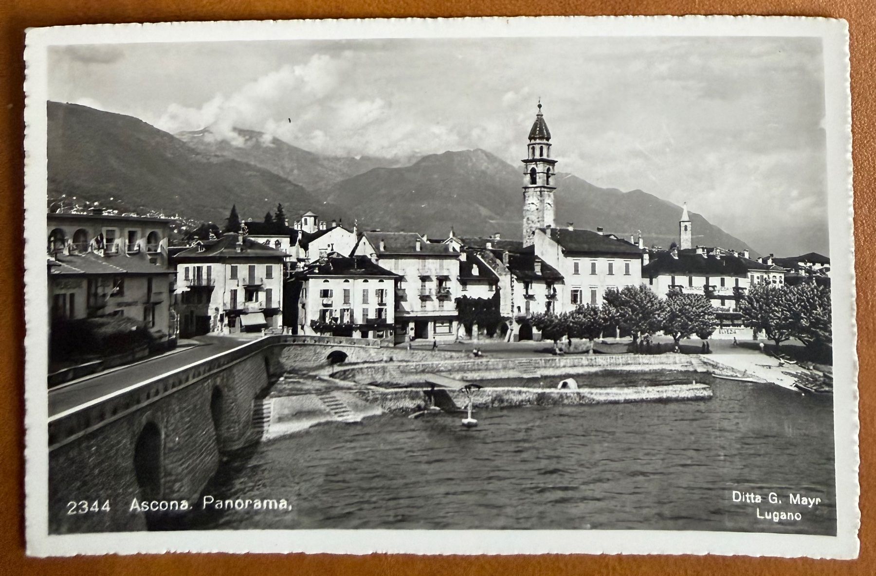 Ansichtskarten: Ascona - Panorama 1939 – Gebraucht aus Lutry von Ediego