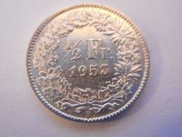 50 Rp. 1953 silber  vorz