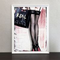Louboutin Fashion Pop Art Kunst - Stockings Woman Shopping