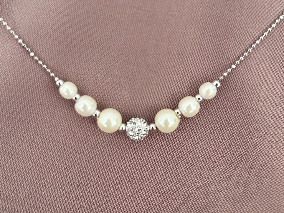 Altri gioielli: Schmuck-Set mit Perlen und Zirkonia Nr. 40 – Nuovo (secondo la descrizione) da Rothenburg venduto da stacostaco