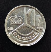 1 Franc Münze Belgien 1989