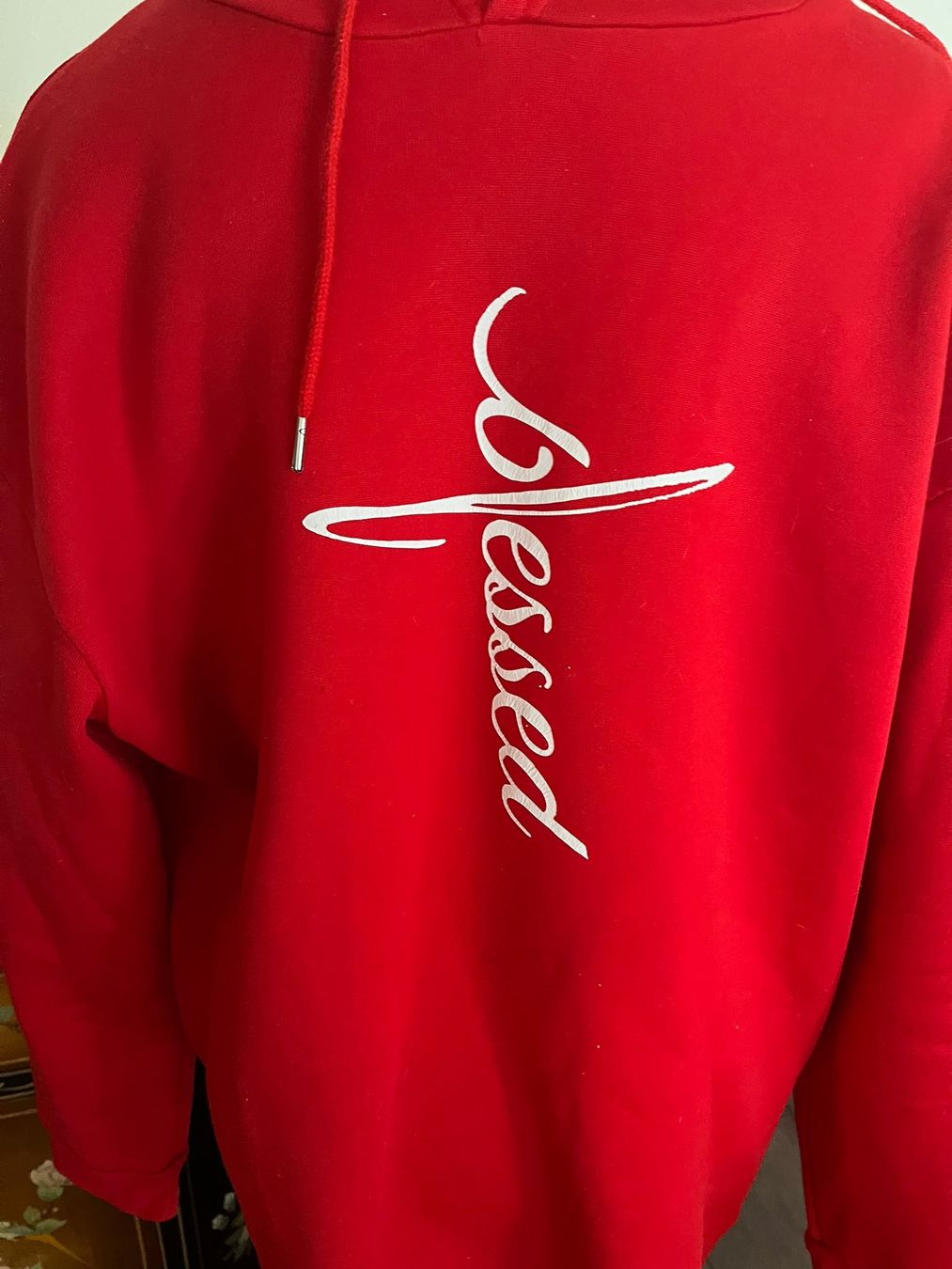 Giacche: Pull rouge à capuche, taille L – Usato da Bussigny venduto da coltroc 7