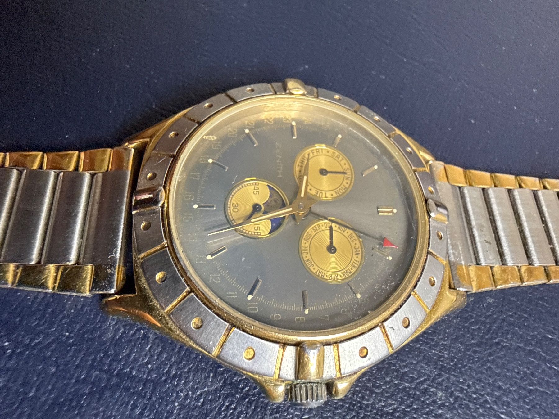 Zenith Orologi: Zenith Mondphase Quarz 37 mm – Usato da Pfeffingen venduto da Allhandelklgwatches 1