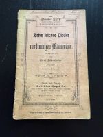 Altes Liederbuch: Zehn leichte Lieder für Männerchor