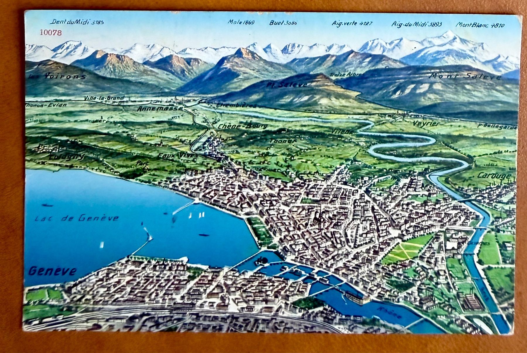Cartoline postali: Genève - Map 1930 – Usato da Lutry venduto da Ediego