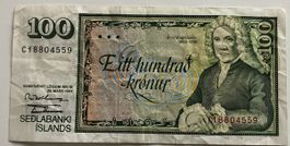 Island 100 Kronur 1961