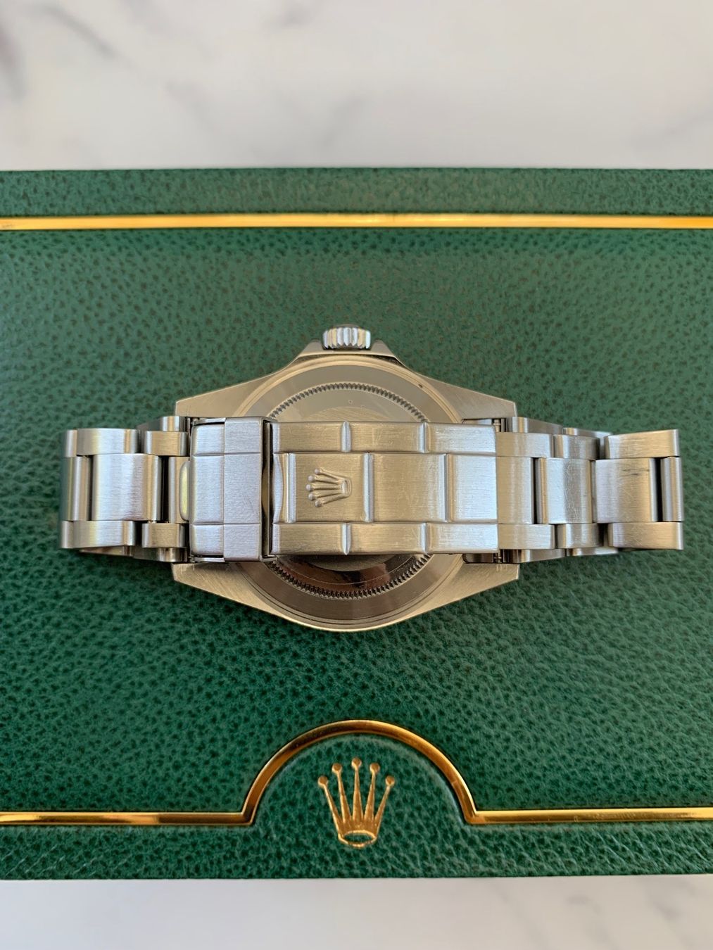 Rolex Orologi: Rolex Submariner Kermit FLAT 4 16610LV - CH-Fullset – Usato da Dotzigen venduto da 24SevenSwiss 6