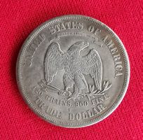 Trade Dollar USA 420 Grains 900 Fine San Francisco verm. NP
