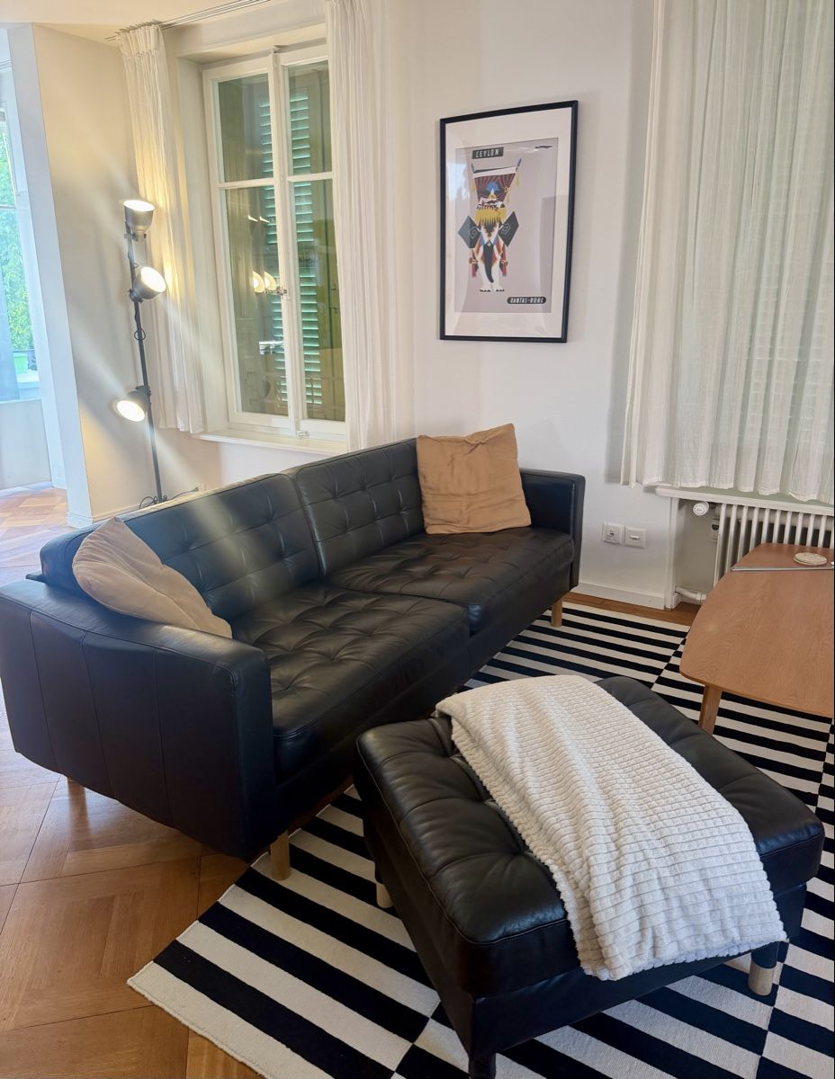 Ikea Sofas: IKEA Landskrona 3er Ledersofa inkl. Hocker – Gebraucht aus Burgdorf von MarcoJaeiser 1