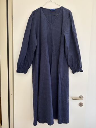 MILK Copenhagen Dress Navy Blue Size L 100% Cotton