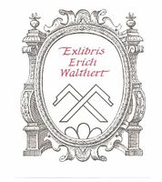 Ex-libris héraldique WALTHERT, Erich . Baden
