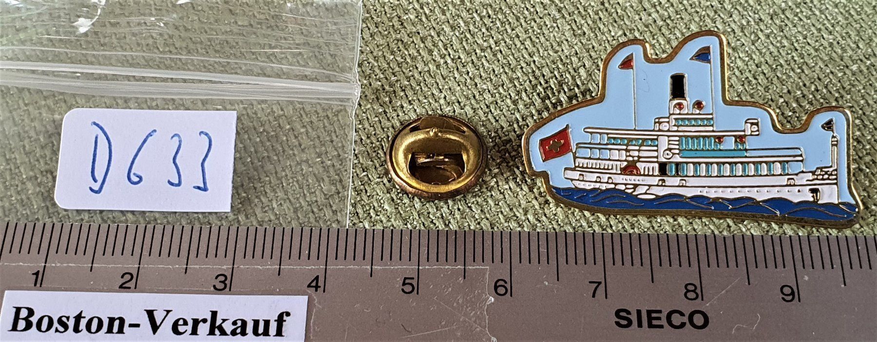 Plaketten & Abzeichen: D633 - Pin Schiff Vierwaldstättersee – Gebraucht aus Reinach BL von Boston-Verkauf 3