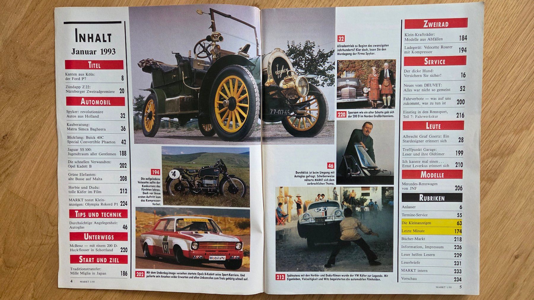 Zeitschriften & Magazine: 7 Hefte Oldtimer Markt 1993 – Gebraucht aus Muri b. Bern von Nydegg3 1