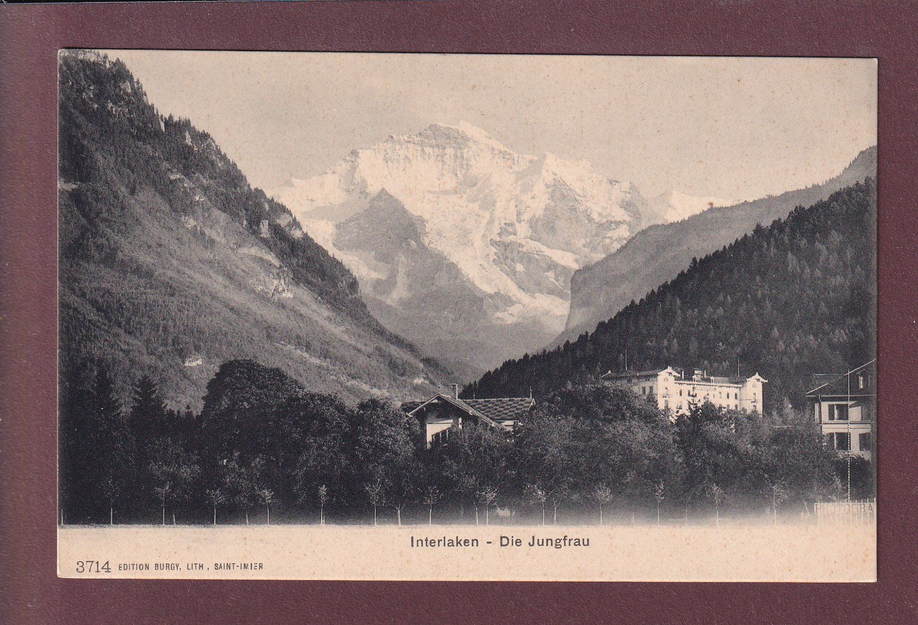 Cartoline postali: INTERLAKEN - Jungfrau – Usato da Pully venduto da nicecards