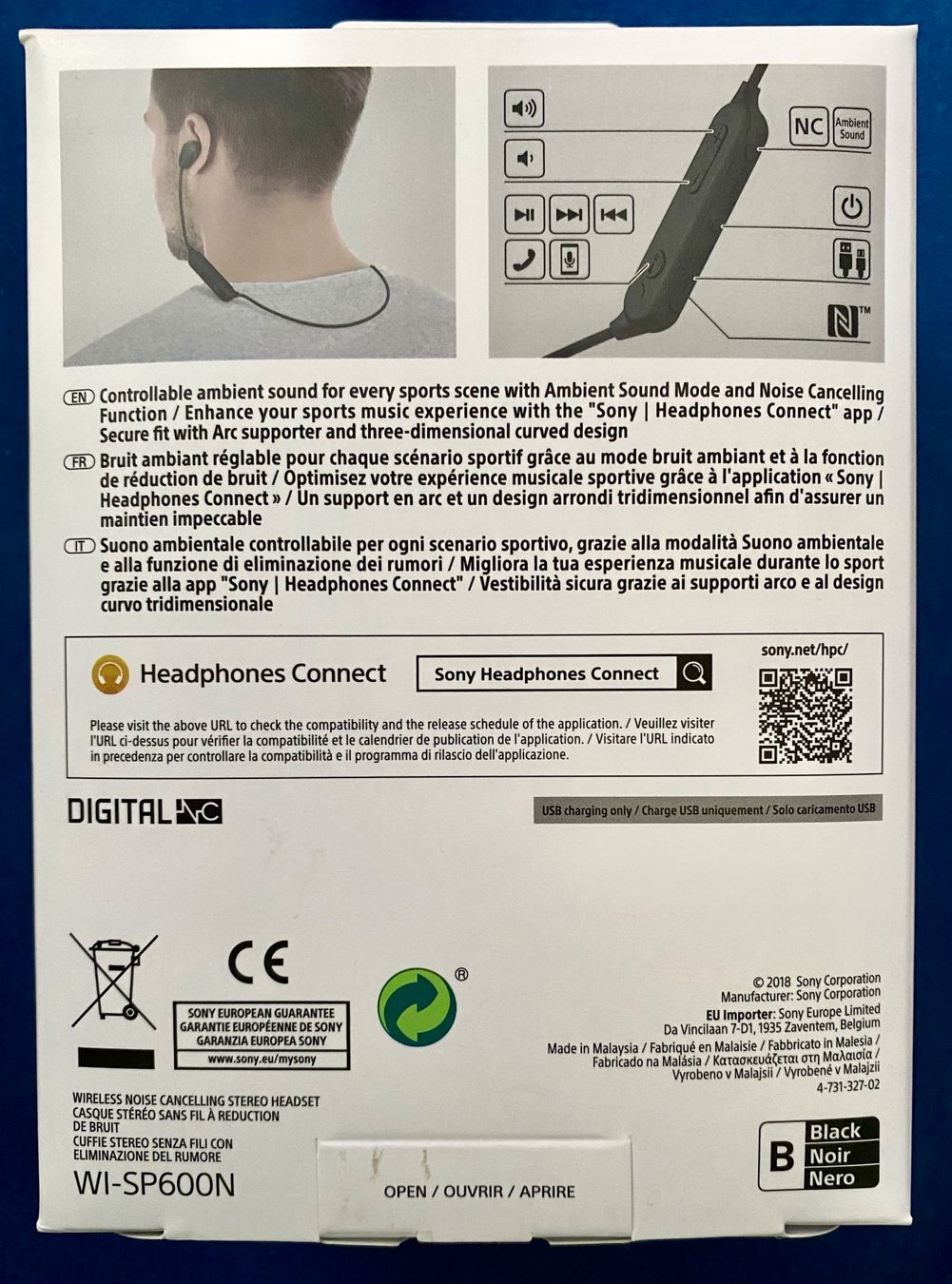 Sony Cuffie: Sony  WI-SP600N  In-Ohr Kopfhörer – Nuovo e nell'imballaggio originale da Hochwald venduto da robwol 2