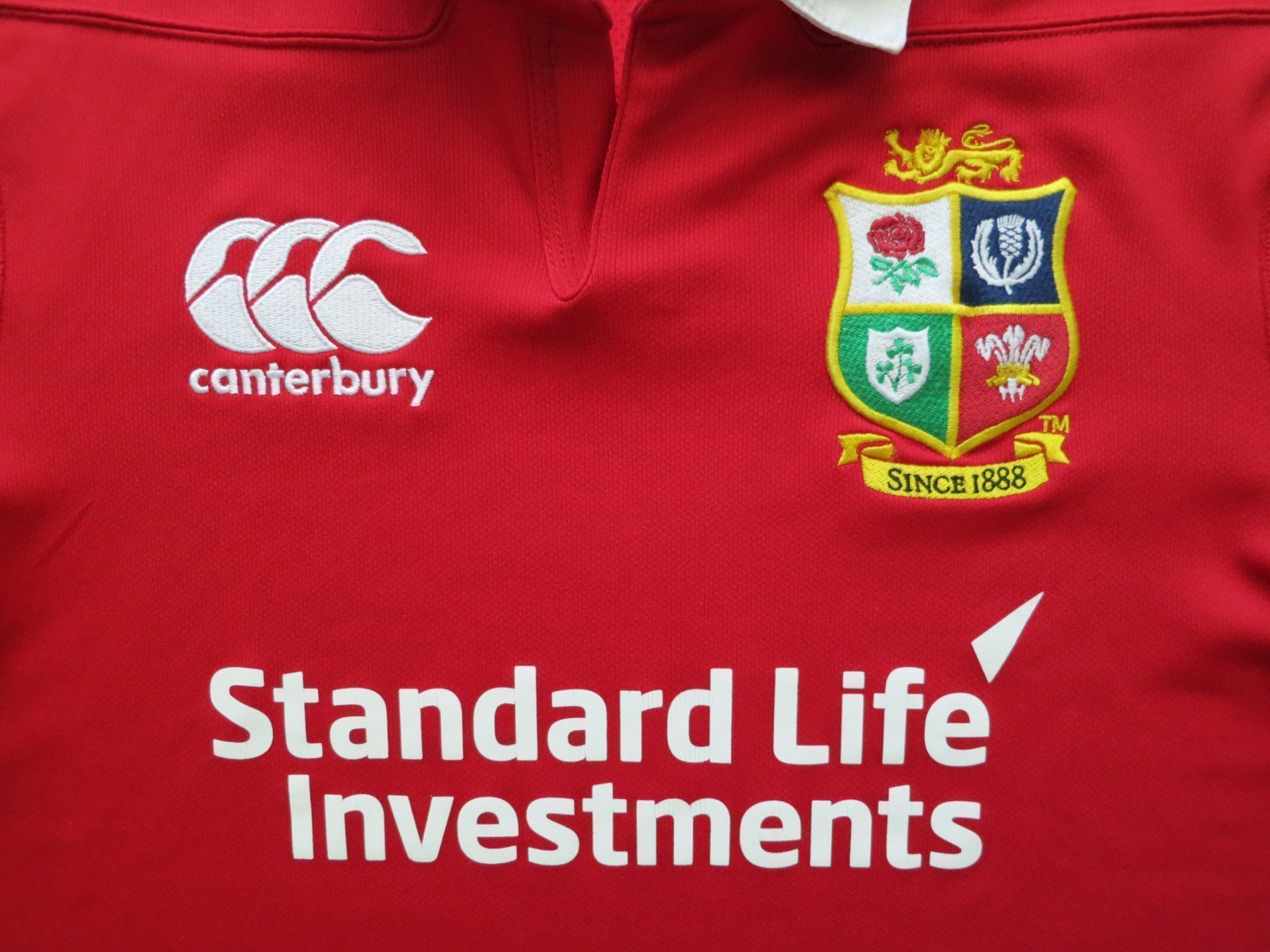 Maillot Rugby Canterbury Lions – Taille L, Occasion Très Bon état