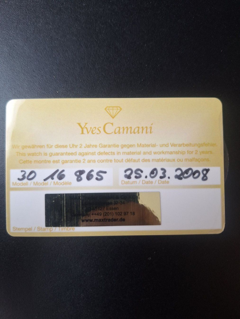 Uhren: Yves Camani Chronograph – Gebraucht aus Allschwil von SimauK 7