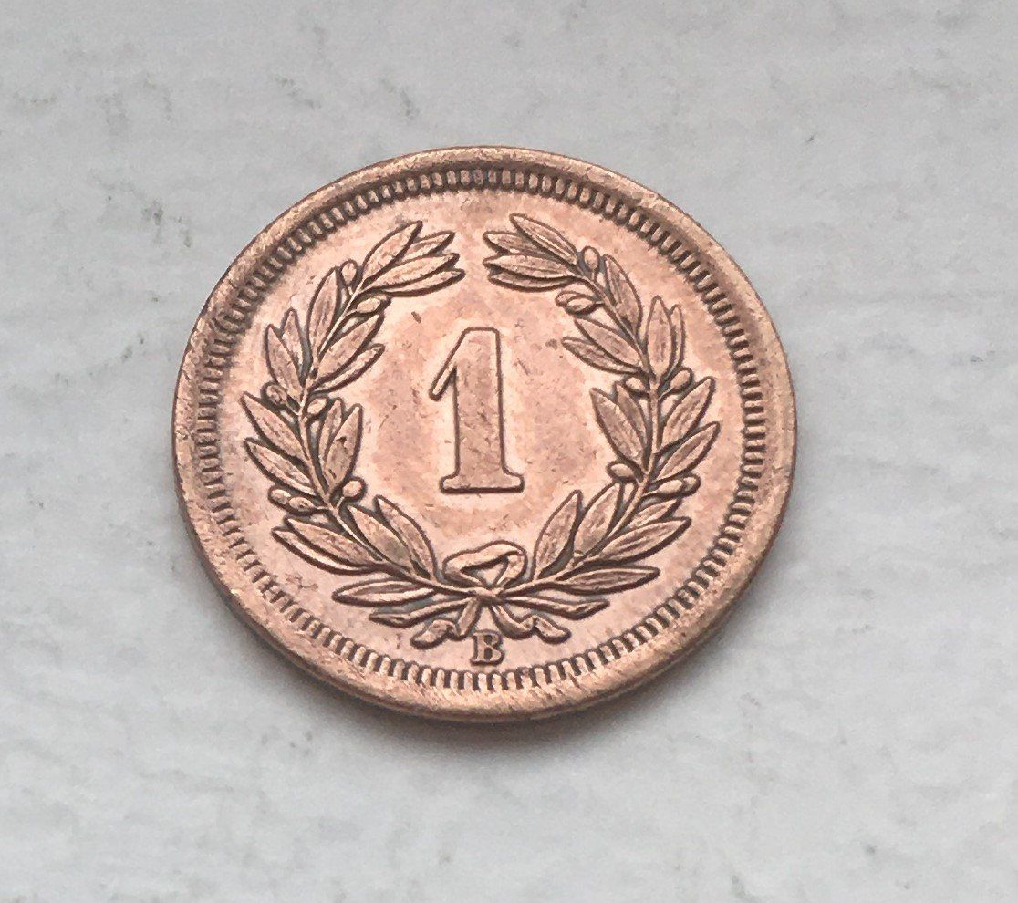 Tutti le monete: 1894 1 Rappen -unz – Usato da Kirchberg SG venduto da Zenhad69 1