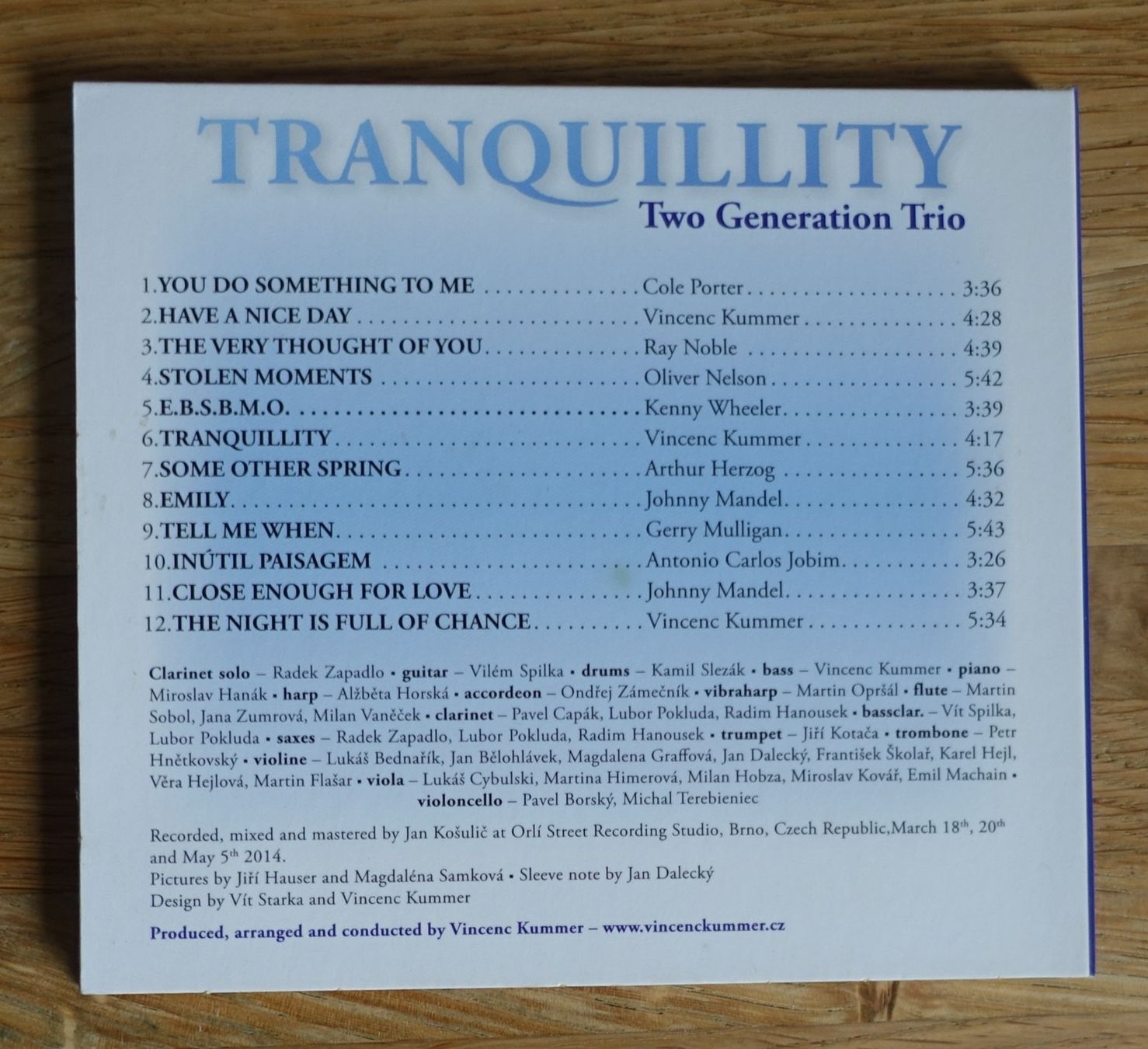 CDs: Two-Generation Trio – Tranquillity - D25 – Gebraucht aus Sessa von discoverymedia 1