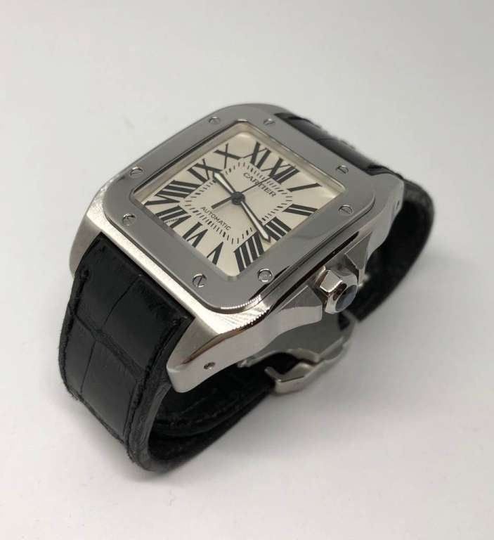 Cartier Uhren: Cartier Santos 100 – Gebraucht aus Zürich von Nazerali8002