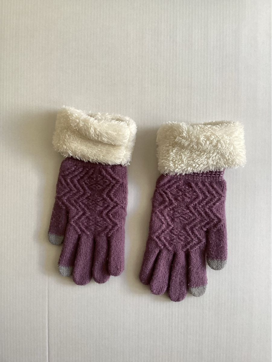 Guanti & manicotti: Handschuhe touch fürs Smartphone geeignet, violett – Usato da Bäch SZ venduto da ortschi 1