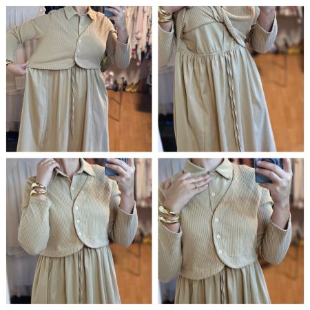 Elegantes 2-in-1 Kleid Gr. L/XL 🌸💎