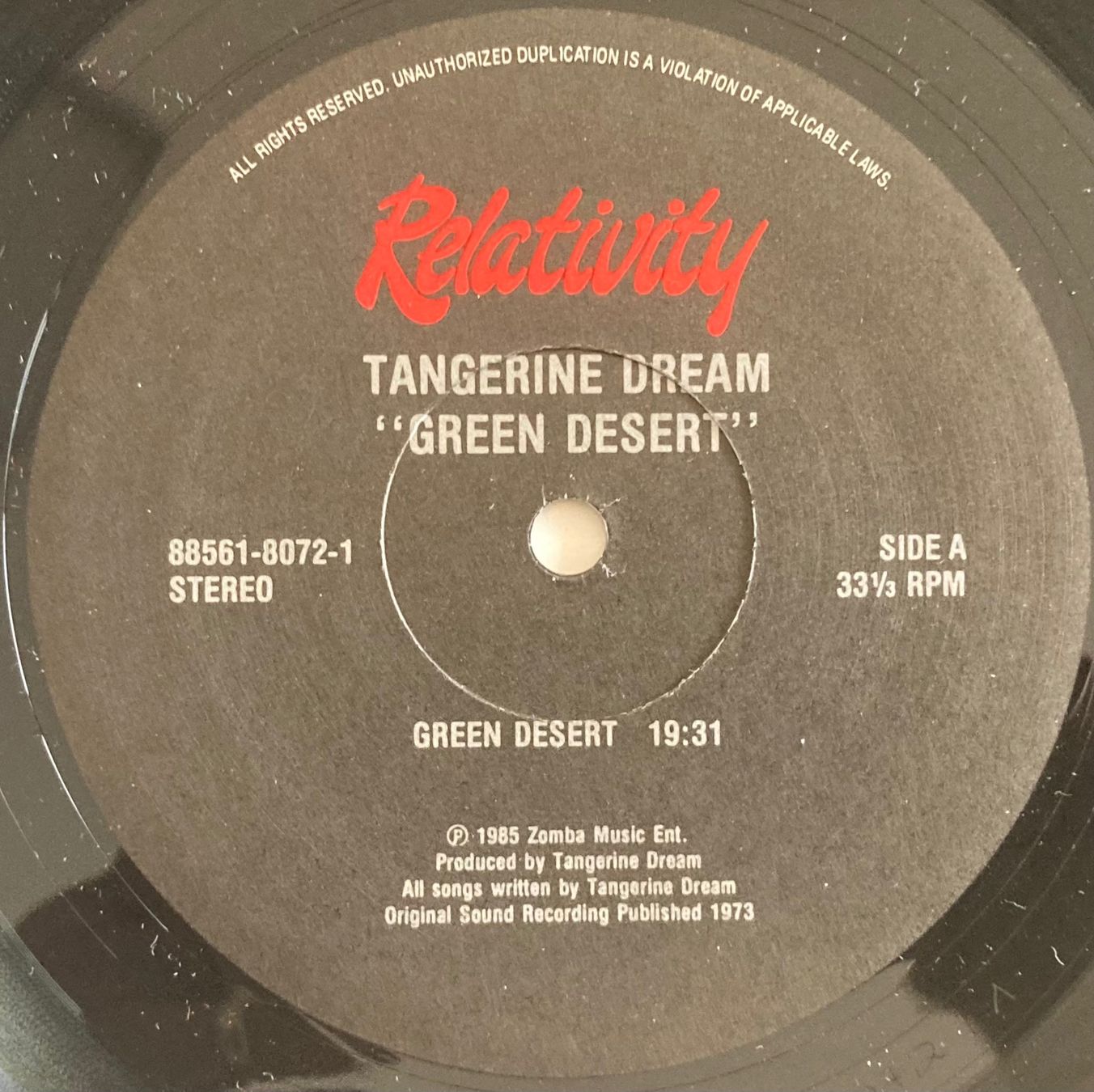 Vinyles: TANGERINE DREAM - GREEN DESERT – D'occasion à Poliez-Pittet par Newtown-Records 2