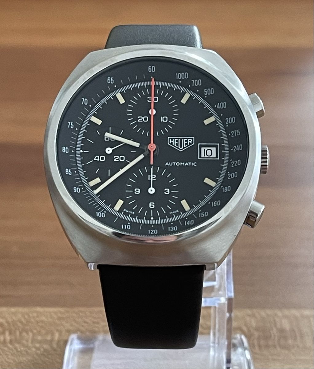 Tag Heuer Orologi: Vintage HEUER Automatic Pasadena Chrono 750.501 restauriert – Usato da Embrach venduto da Canderau
