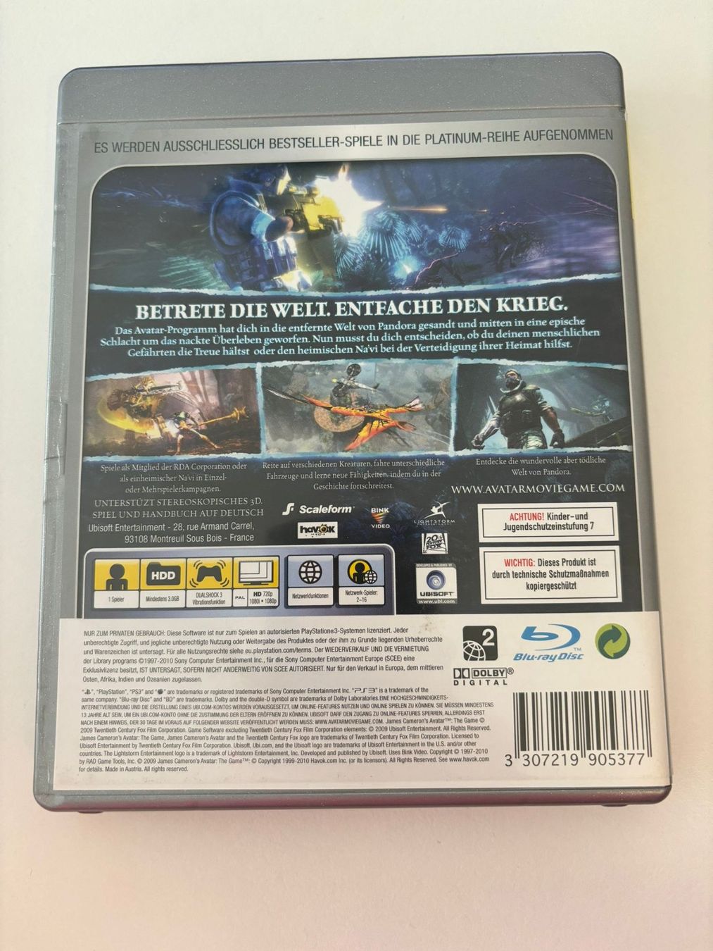 Spiele: Avatar Das Spiel (Platinum) (PS3) – Gebraucht aus Herisau von Seyashop1 2