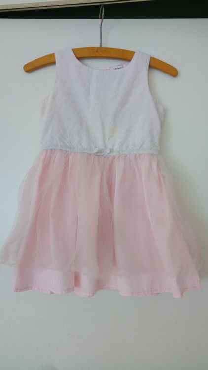 Süsses rosa Kleid mit Samt und Tüll, Gr. 98 1
