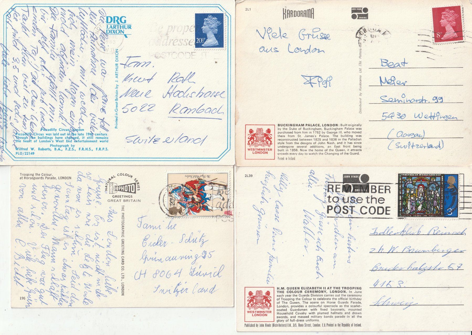 Cartoline postali: 24 Karten London – Usato da Lumbrein venduto da made02 1