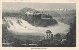 Rheinfall und die Alpen (Schaffhausen SH)