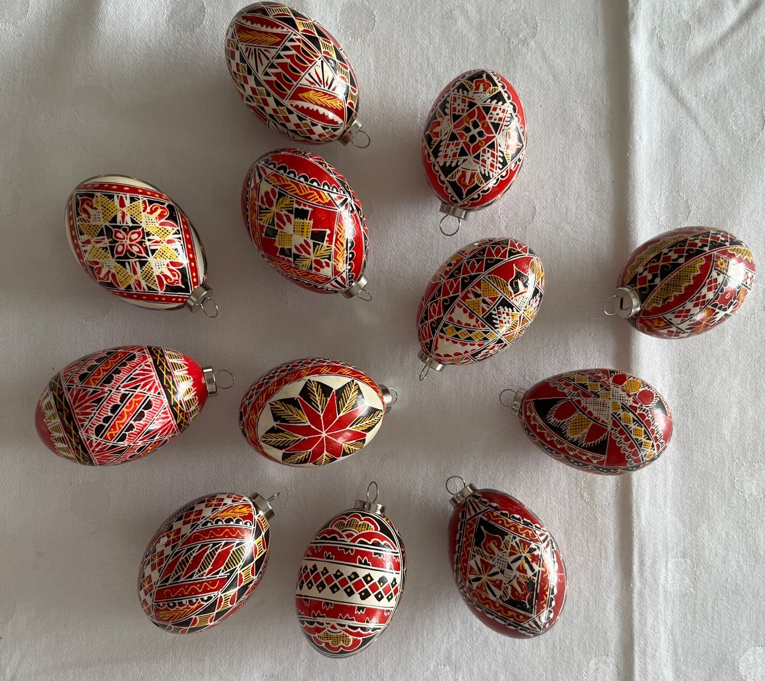Tutte le decorazioni: Osterdeko: 12 wunderschöne handbemalte Ostereier – Usato da Stetten AG venduto da Brissago25 1