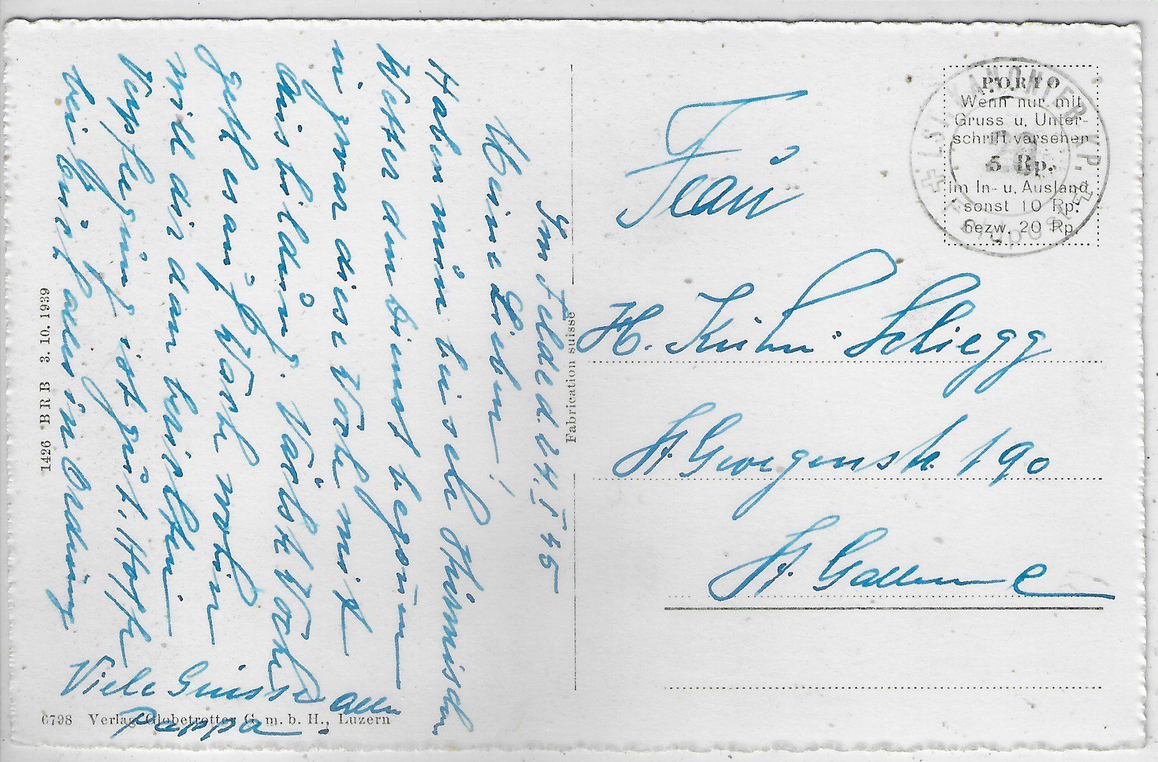 Cartoline postali: Schattdorf - Generalansicht – Usato da Ettingen venduto da Kartenplanet 1