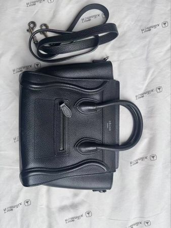 Celine Nano Black Leather Bag - Like New, With Strap!