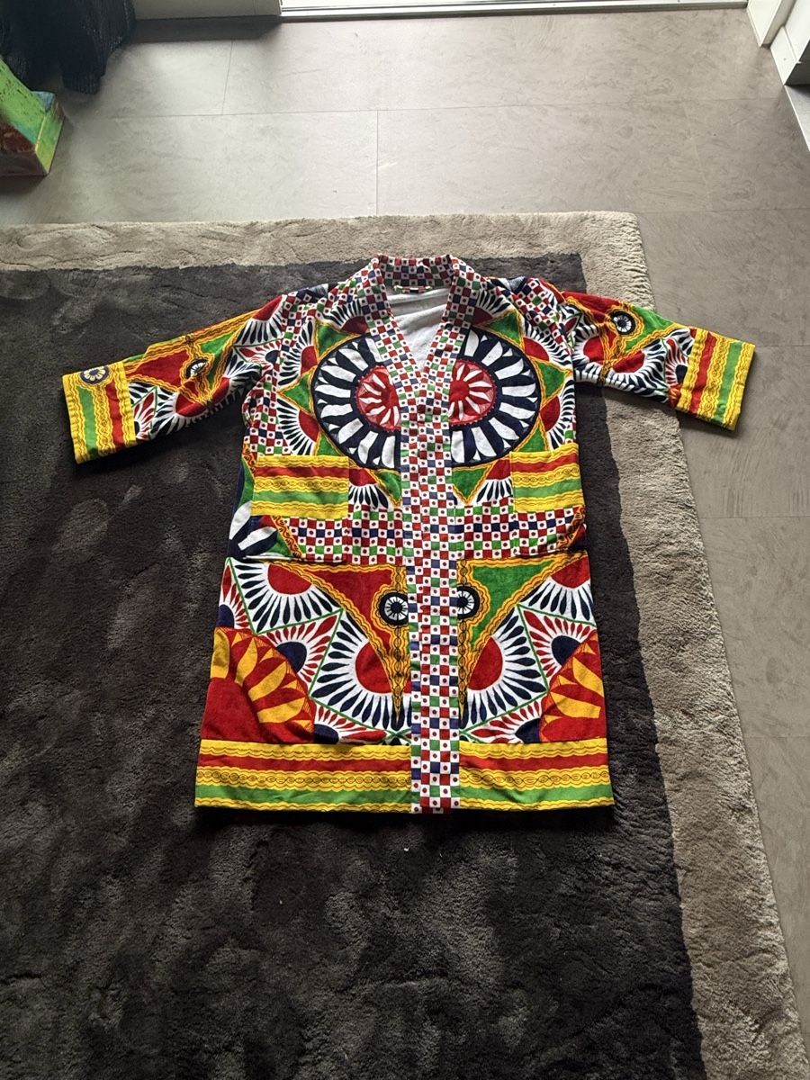 Accappatoi: Dolce & Gabbana Bathrobe Carretto XL Cotton multicolor new – Usato da Zürich venduto da Jomed6 5