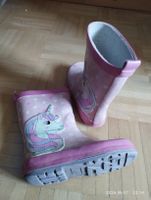 Einhorn Gummistiefel Grösse 27 - Pink mit Punkten - Süss