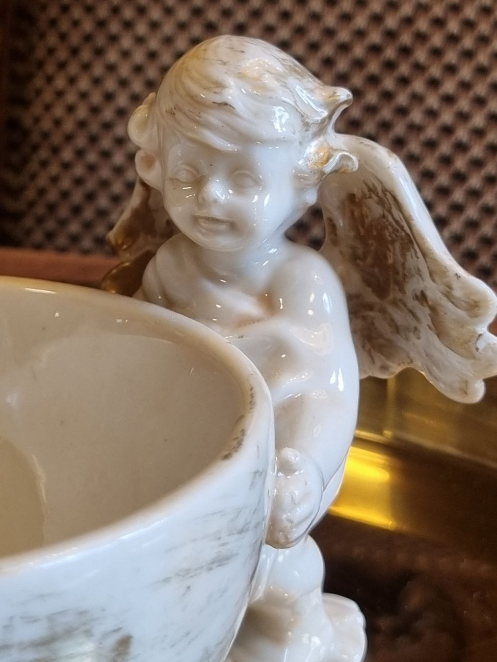 Ciotole: Keramik Dekoschale mit Putti Engeln – Usato da Scharnachtal venduto da devin03 3