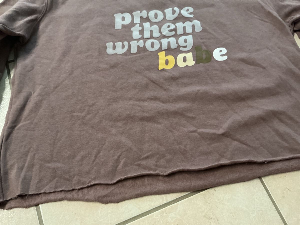Maglioni & Felpe: Trendiger Sweater "prove them wrong babe", Grösse M – Nuovo (secondo la descrizione) da Buus venduto da max_r8g2 1