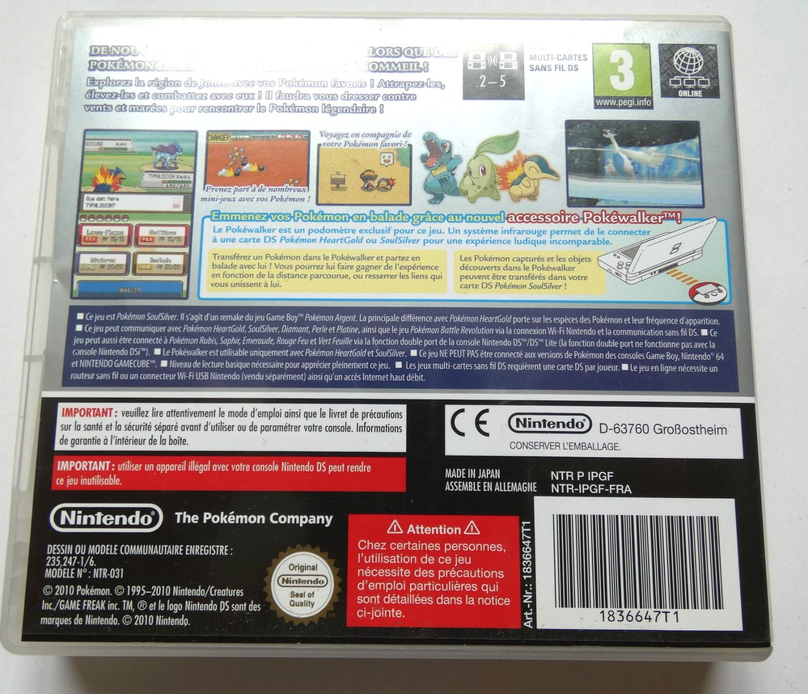 Pokémon Giochi: Nintendo DS - POKEMON Version Argent Soulsilver – Usato da La Sarraz venduto da classicworldcoins 1