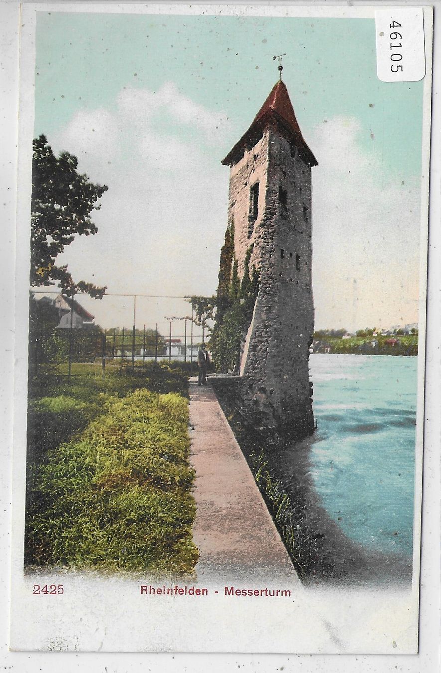 Cartoline postali: Rheinfelden - Messeturm - Litho – Usato da Ettingen venduto da Kartenplanet