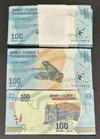 MADAGASKAR 71 x 100 Ariary 2017 kassenfrisch AUFEINANDERFOLG