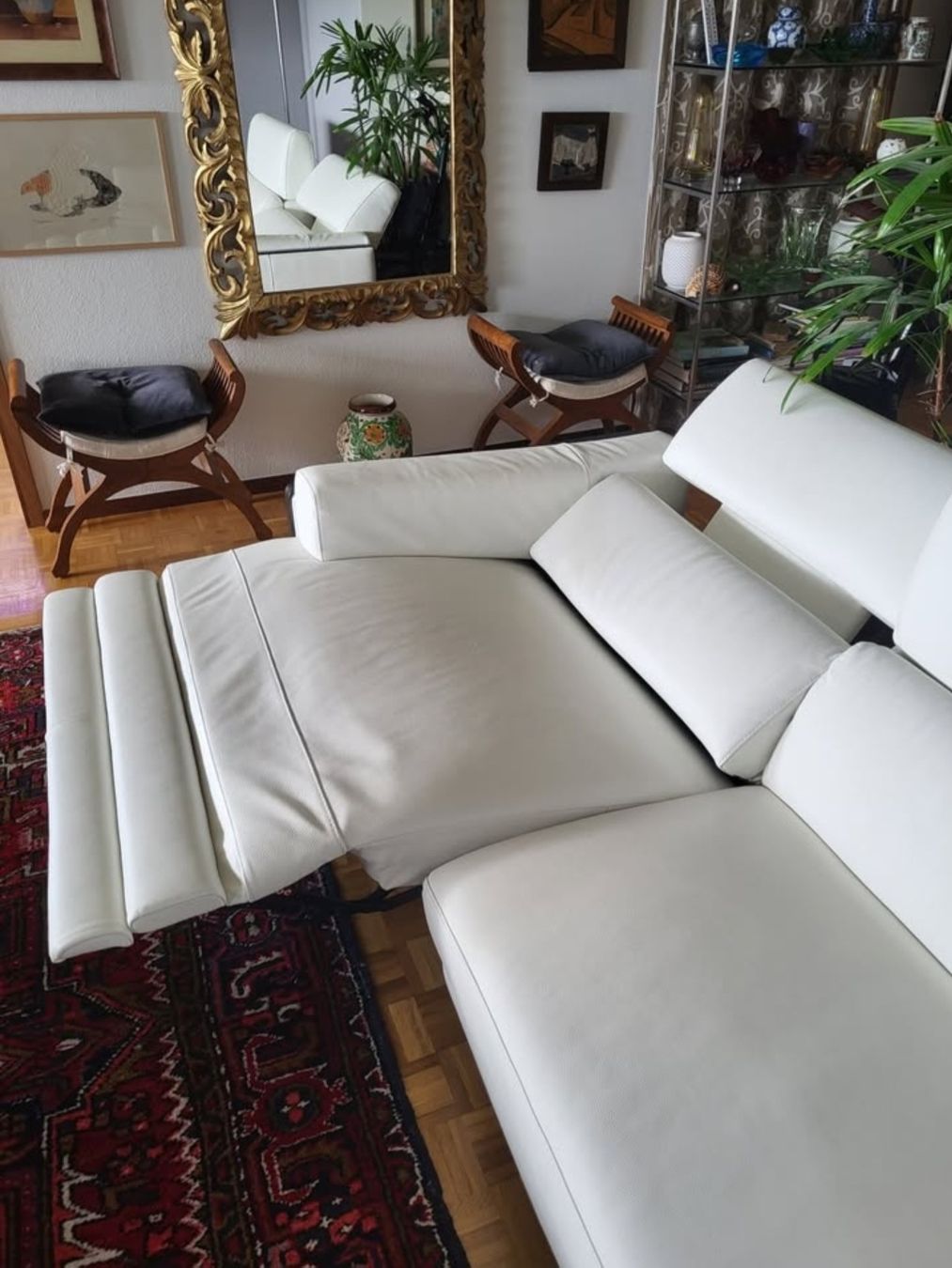 Divani: Canapé en cuir blanc – Usato da Morges venduto da Elpastecos 3