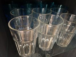 6 Wassergläser, Saftgläser, Trinkgläser, Kristallglas