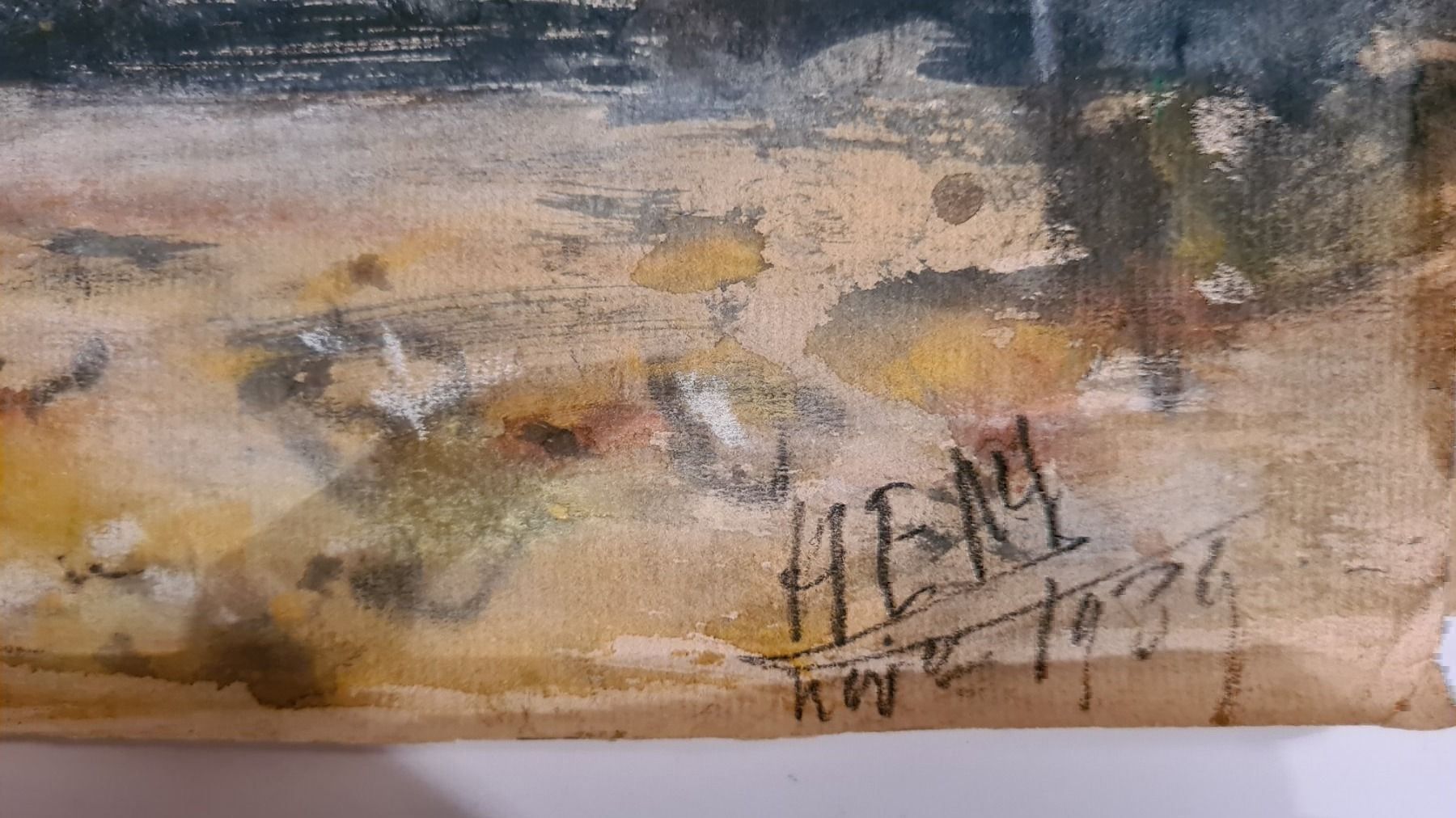 Dipinti: Herbert Meyer 1882-1960 Orig. Aqu. Paris – Usato da Emmenbrücke venduto da Kunstankaufverkauf9 4